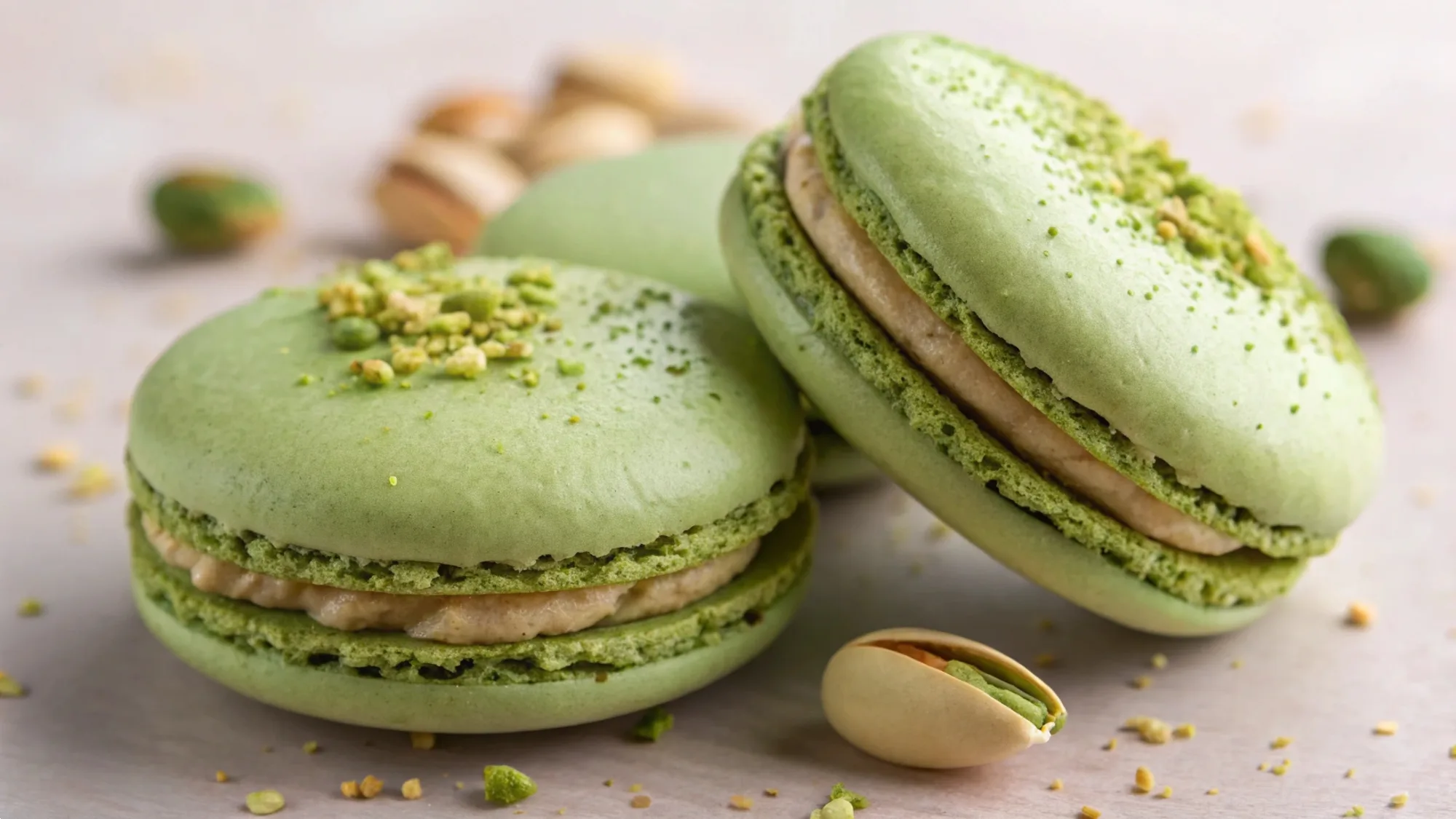 Pistachio Macarons