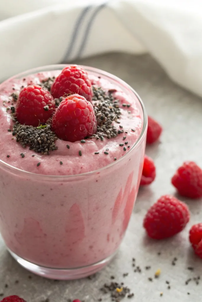 Raspberry Greek Yogurt Smoothie recipe