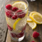 Raspberry Lemon Chia Water