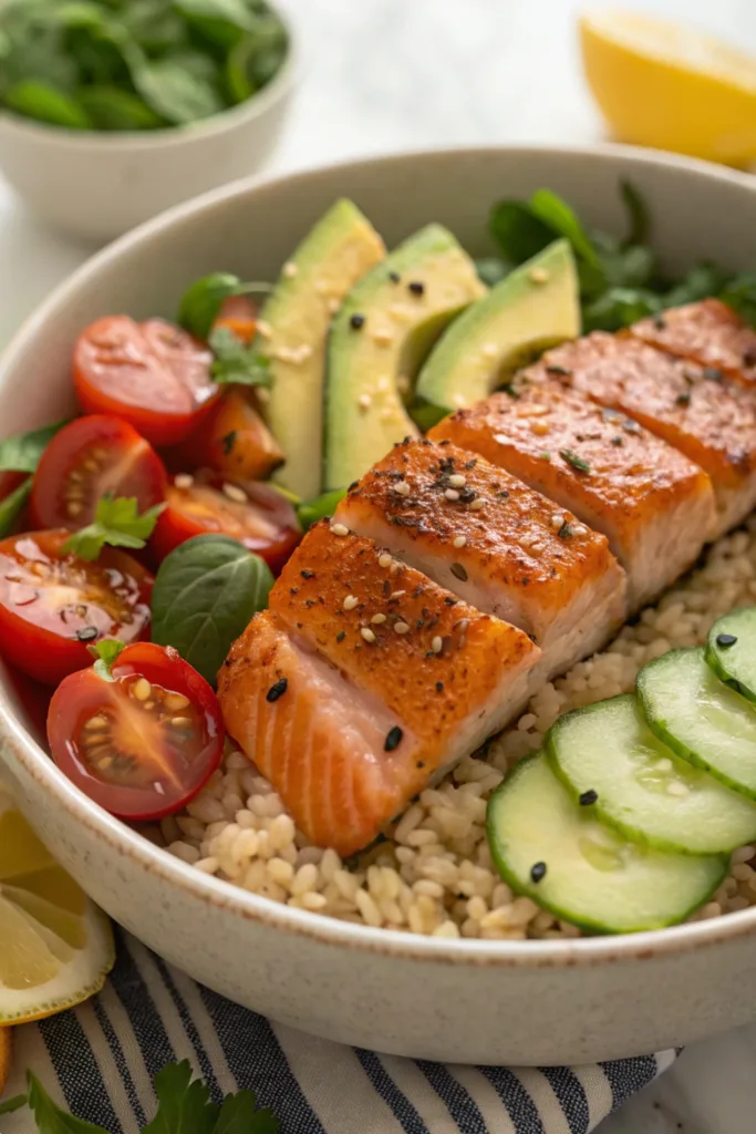 Seared Salmon Bowl recipe