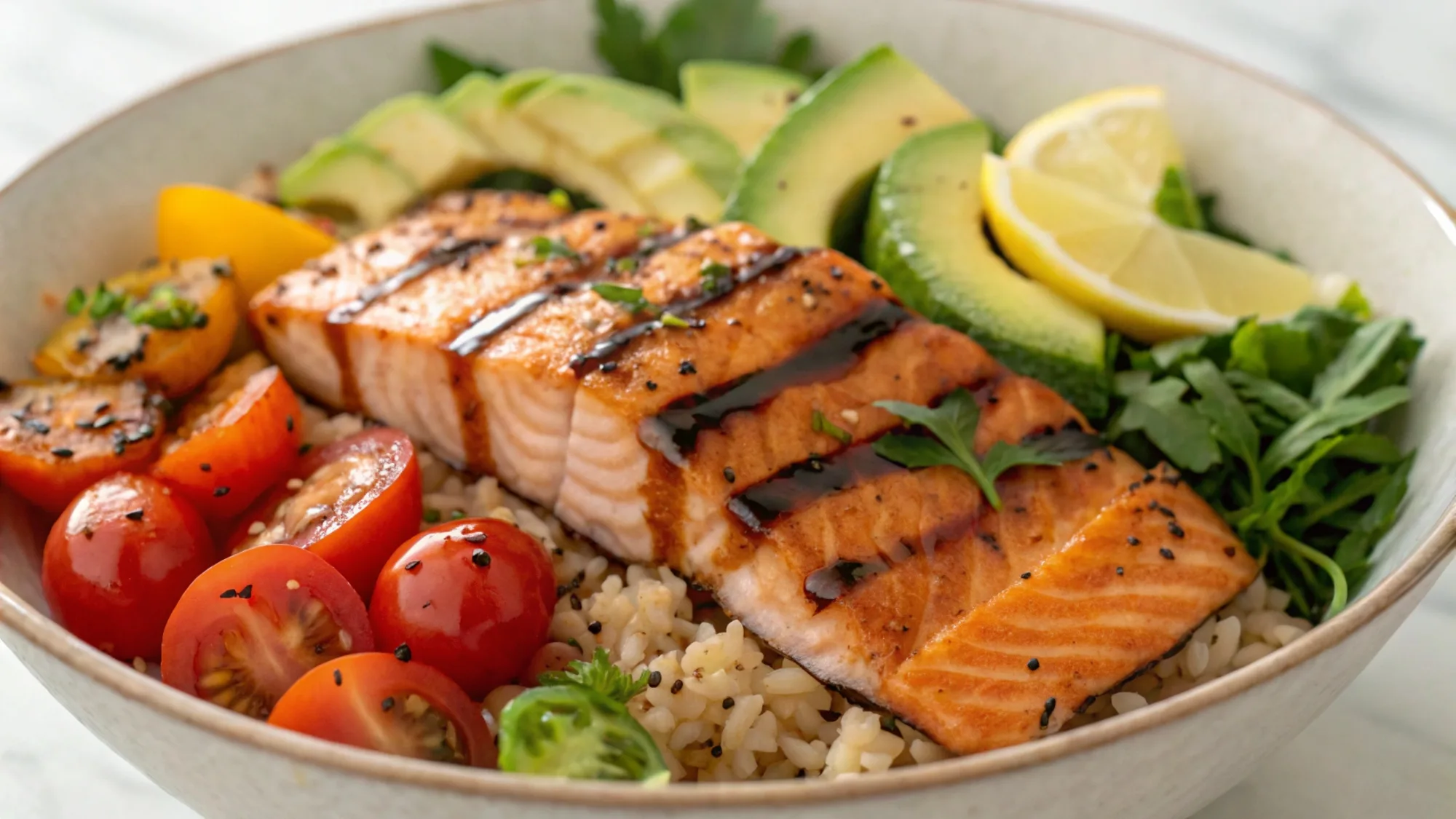Seared Salmon Bowl