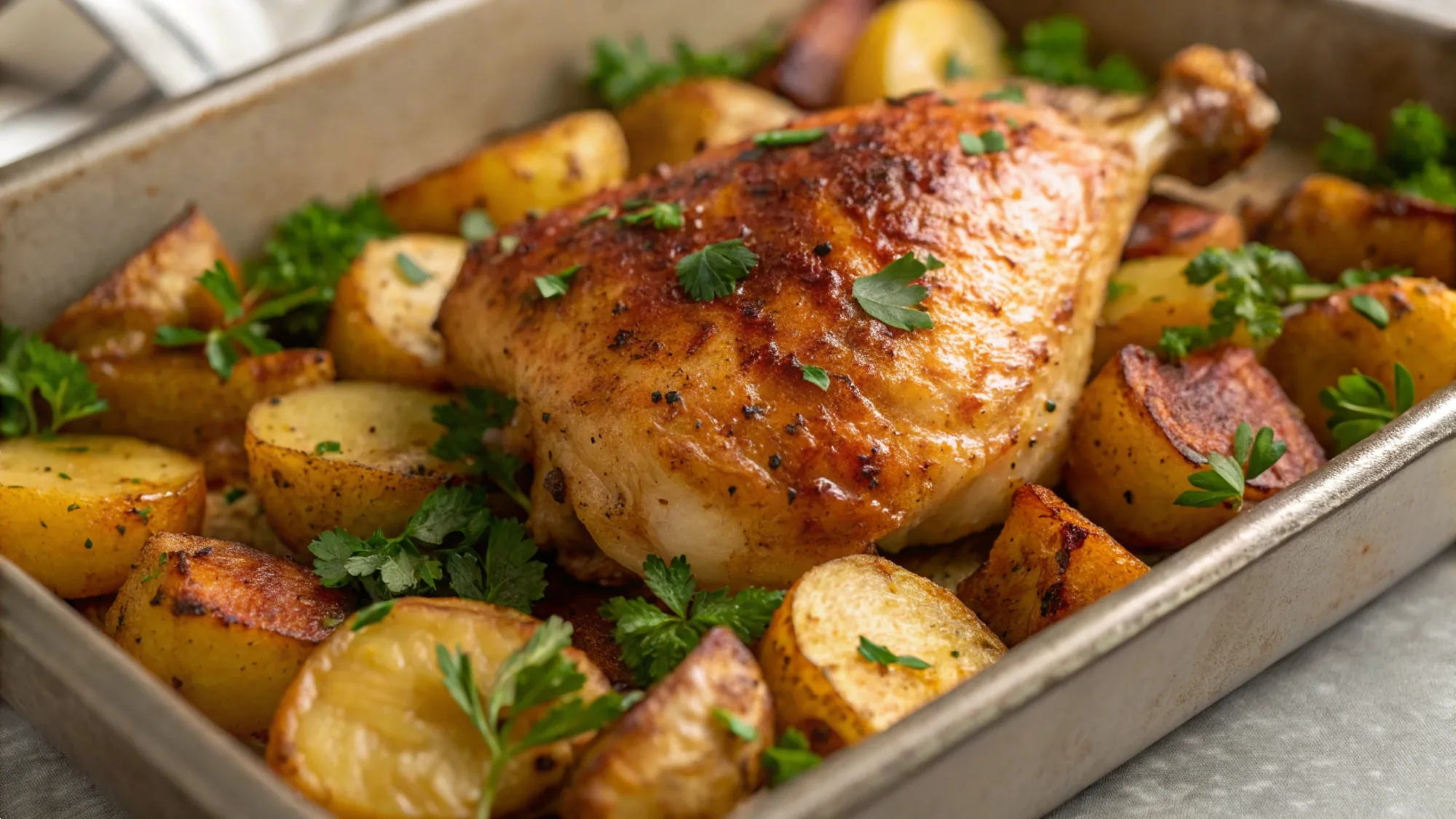 Sheet Pan Chicken Potatoes recipe
