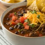 Sizzling Ground Beef Enchilada Soup recipe