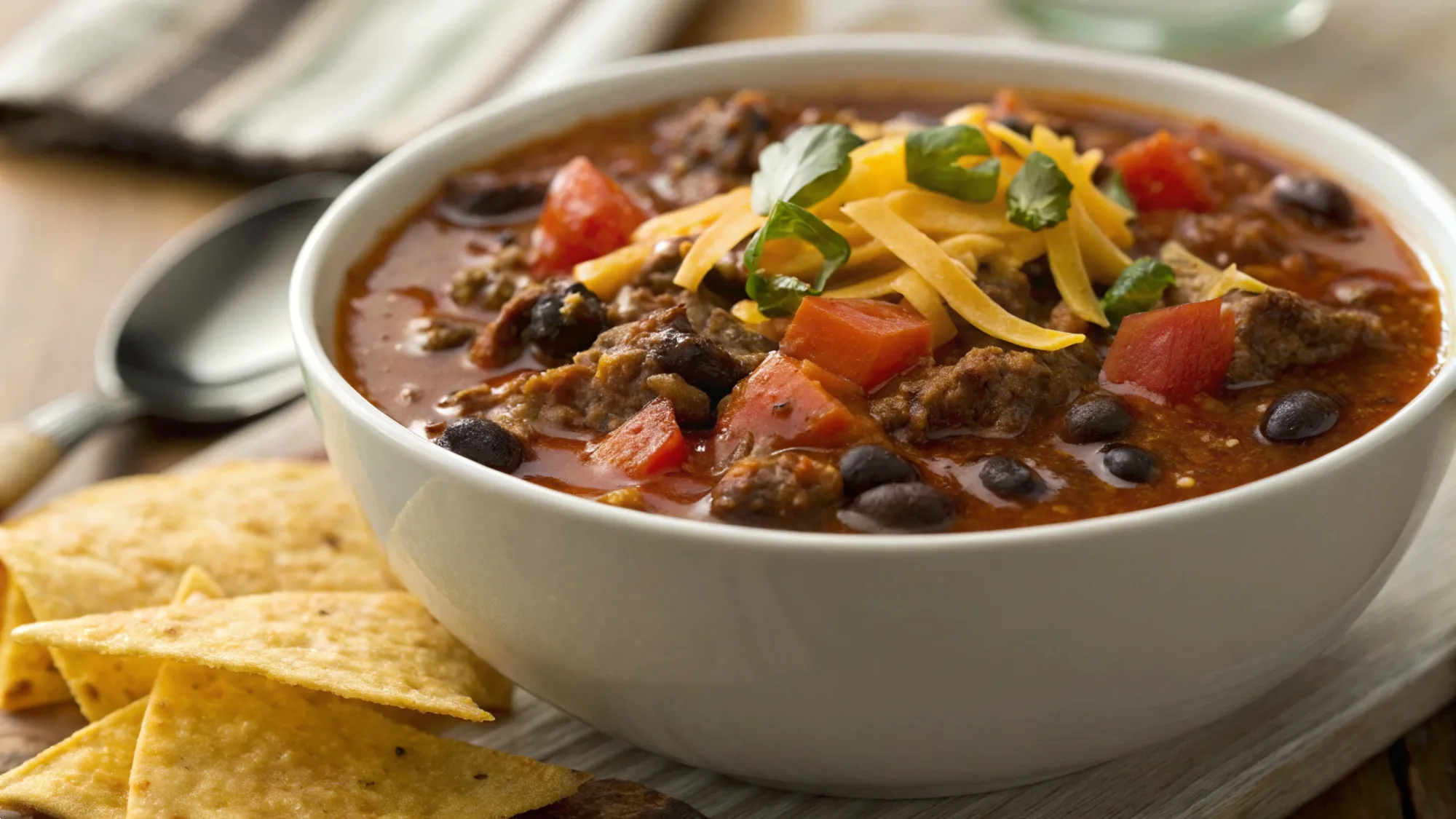 Sizzling Ground Beef Enchilada Soup
