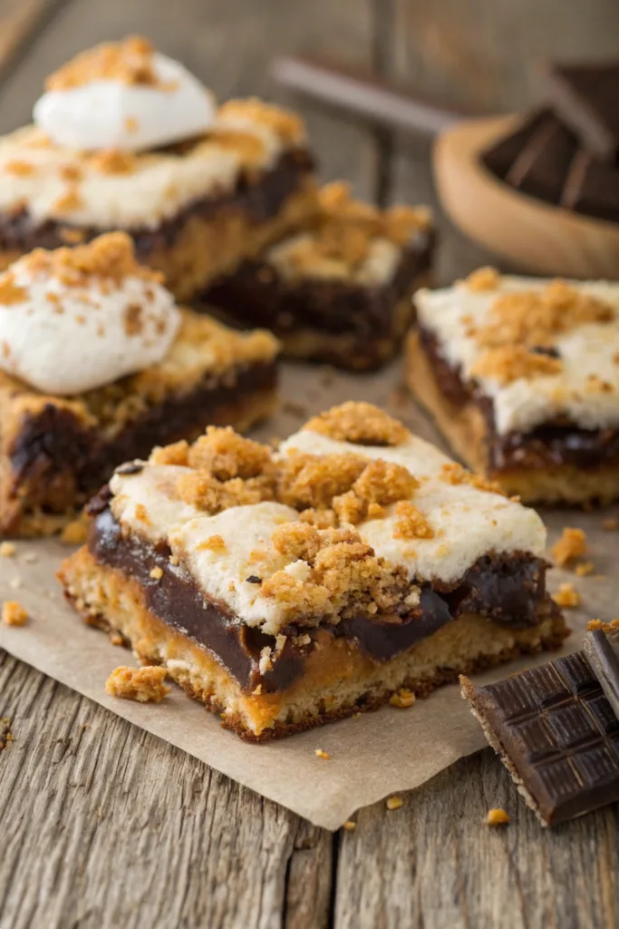 S’mores Cookie Bars recipe