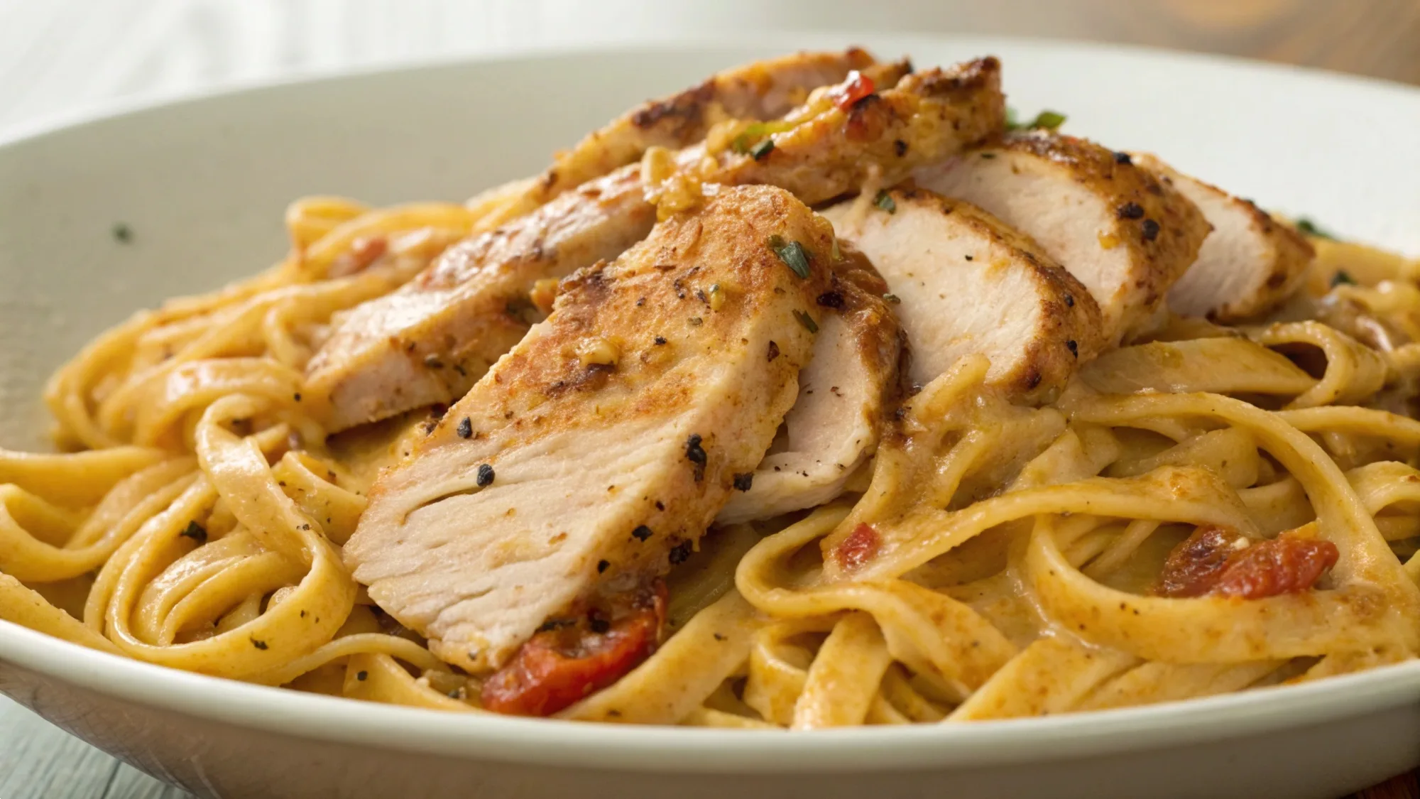 Spicy Cajun Chicken Linguine recipe