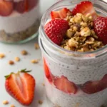 Strawberry Crumble Chia Pudding