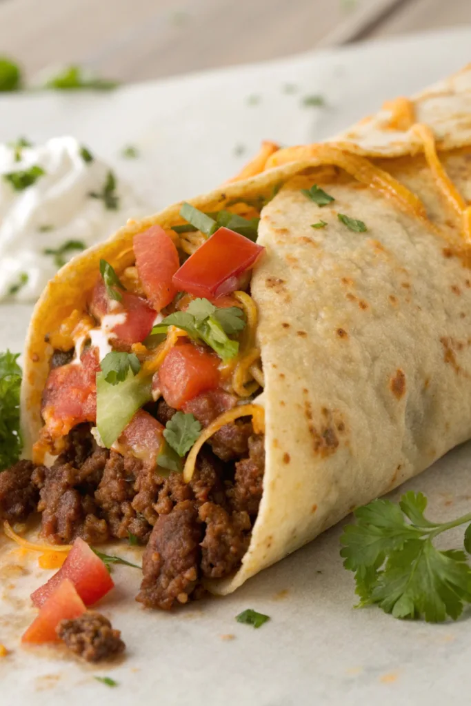 Stuffed Taco Bell Beef Burrito