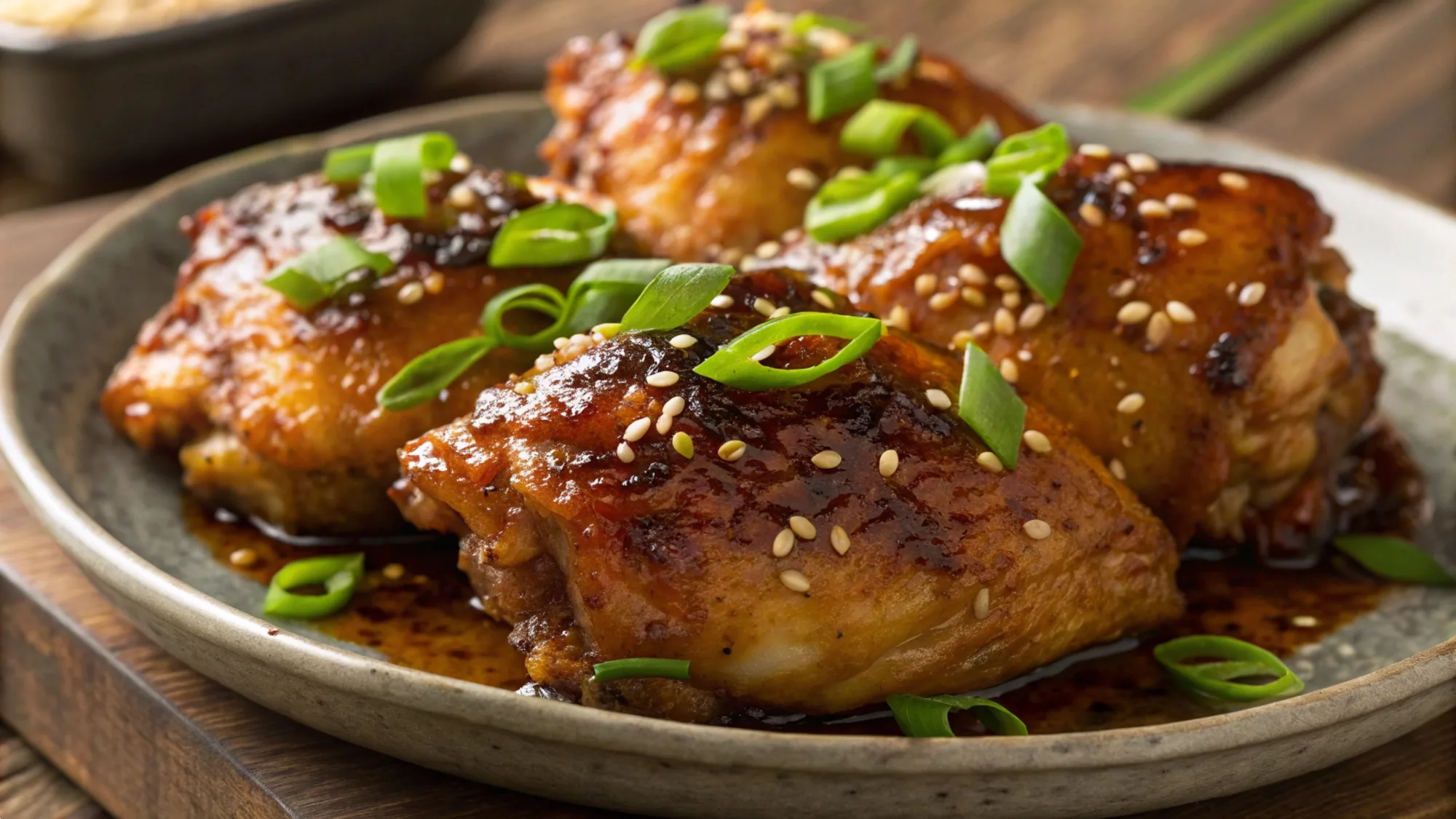 Teriyaki Roasted Chicken Thighs