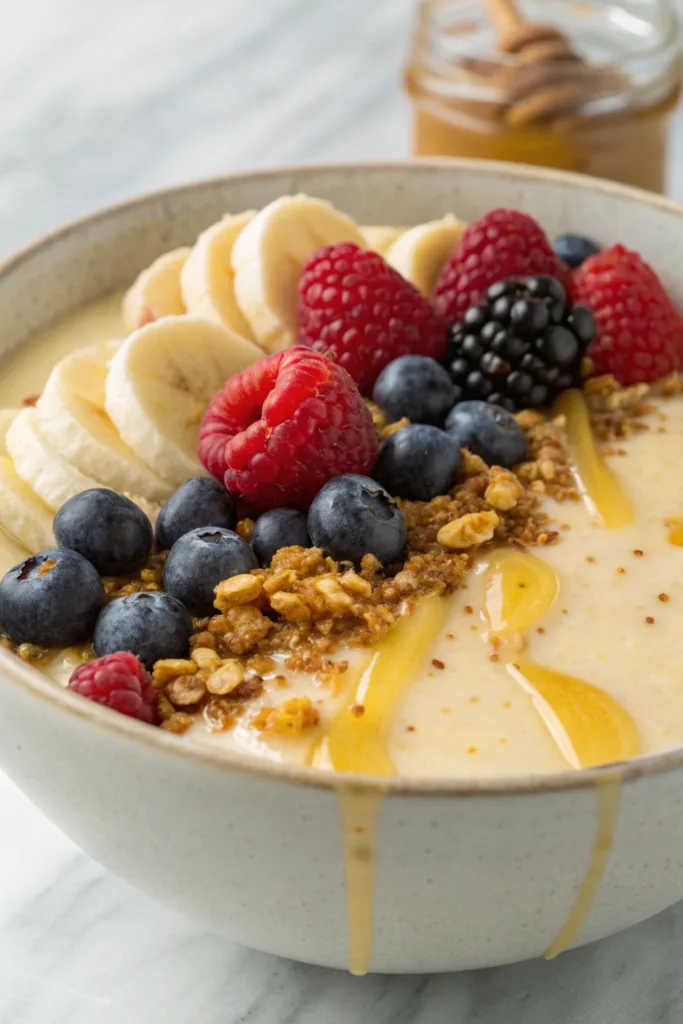 Vanilla Bean Cottage Cheese Smoothie Bowl