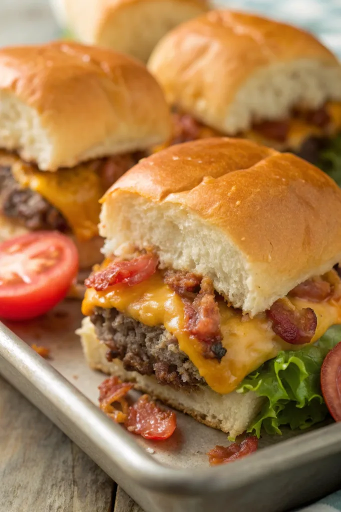 Bacon Cheeseburger Sliders recipe