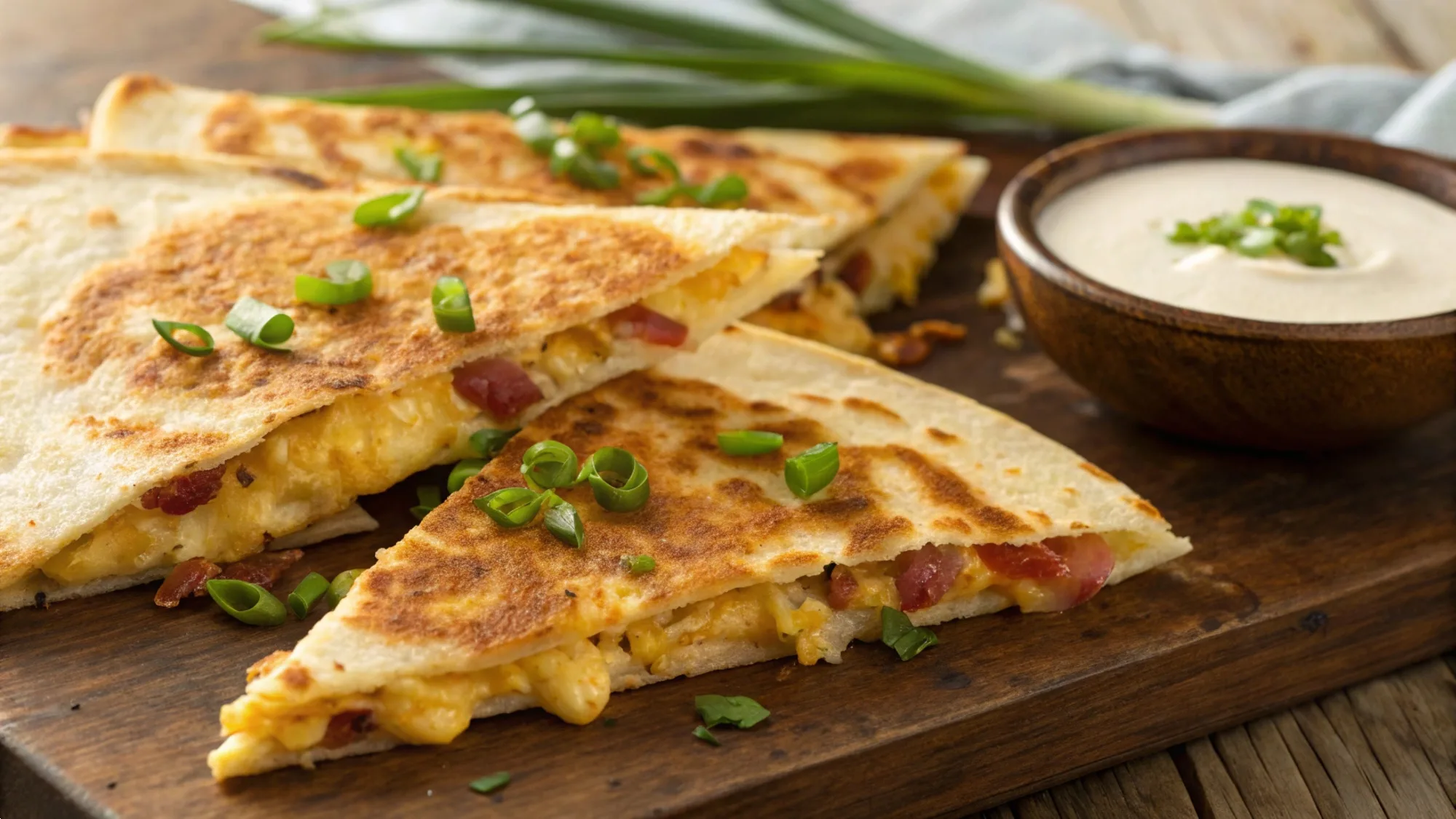 Bacon Ranch Mac & Cheese Quesadilla recipe