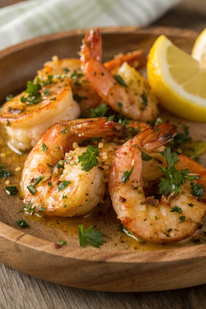 Baked Garlic Lemon Shrimp recipe