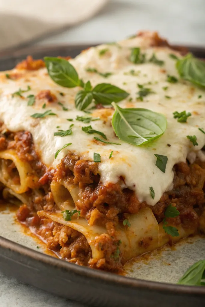 Baked Ziti with Meat Sauce recipe
