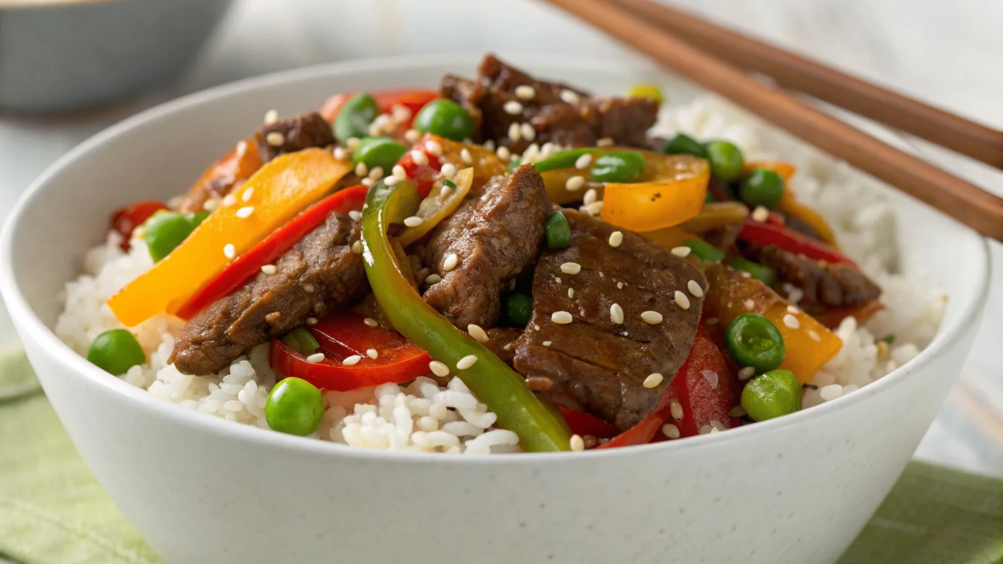 Beef Stir-Fry Rice recipe