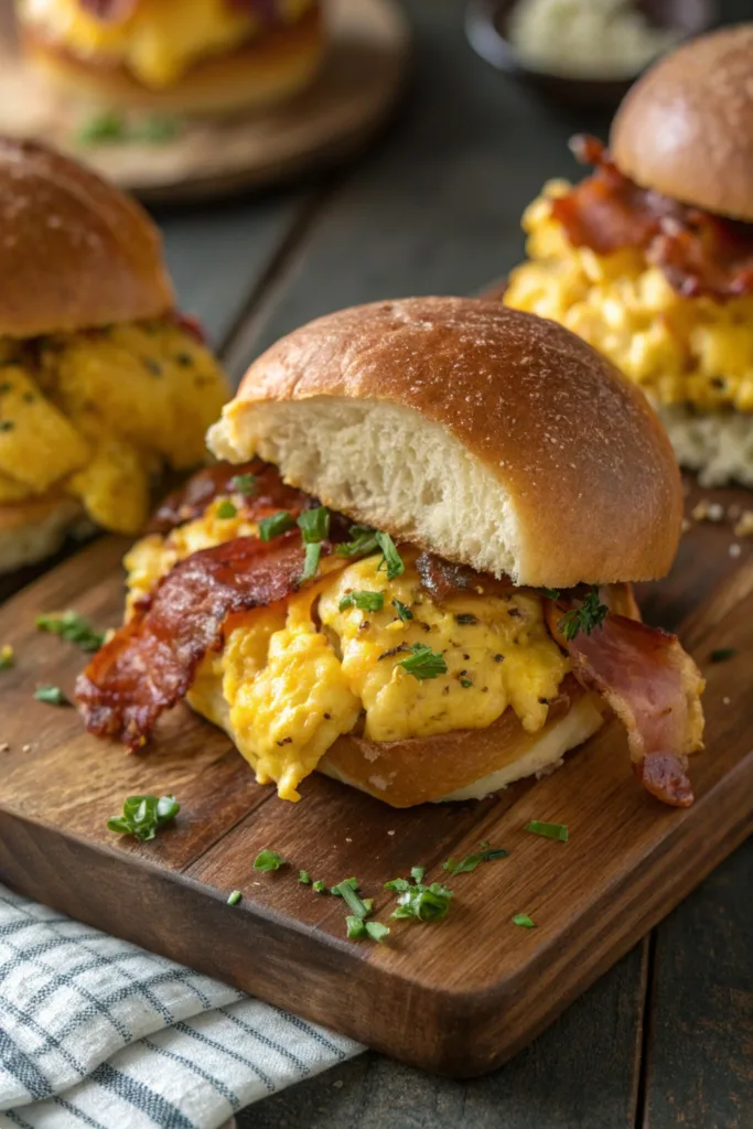 Breakfast Bacon Egg Sliders