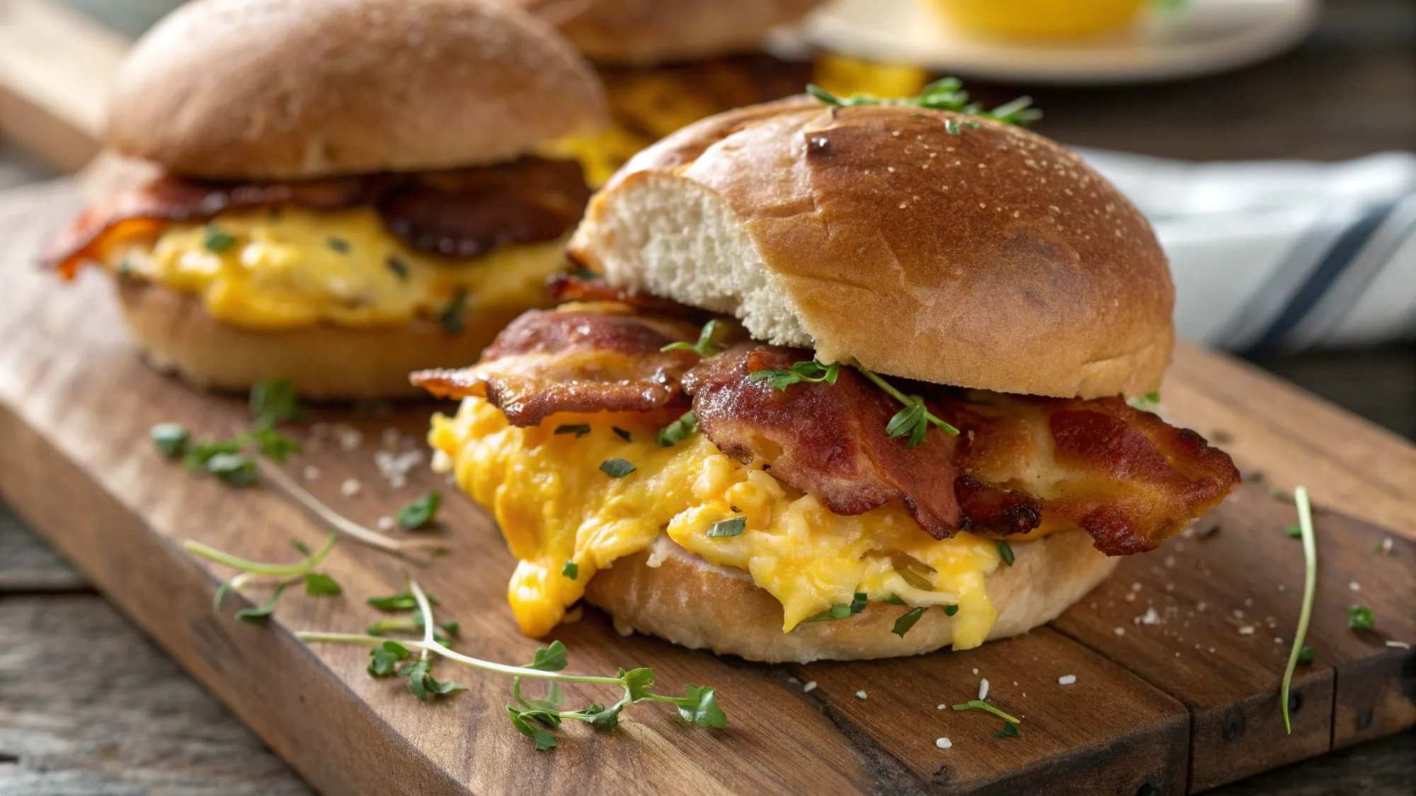 Breakfast Bacon Egg Sliders recipe