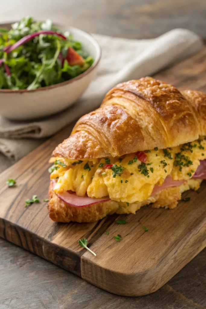 Breakfast Croissant Sandwiches recipe