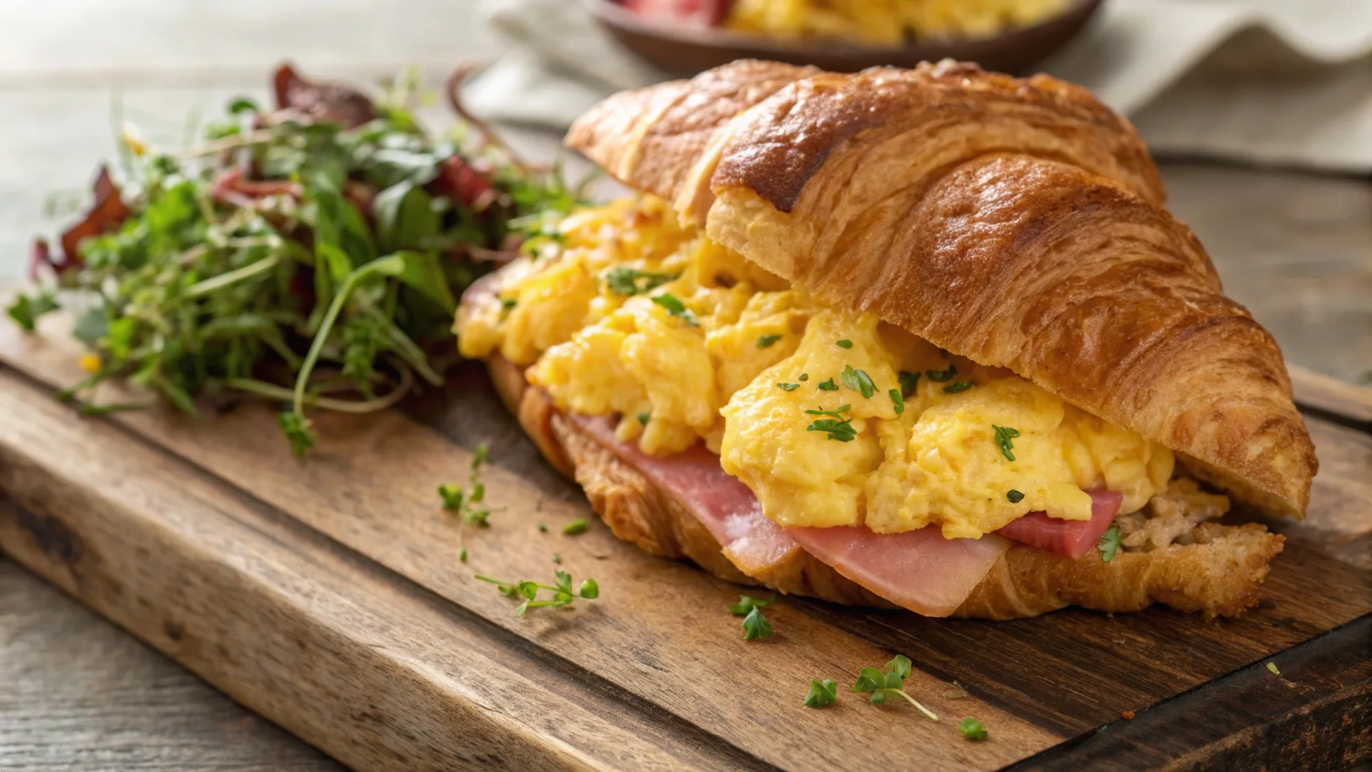 Breakfast Croissant Sandwiches