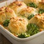 Broccoli Cheddar Biscuit Casserole recipe