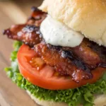 Candied Bacon BLT Sliders recipe