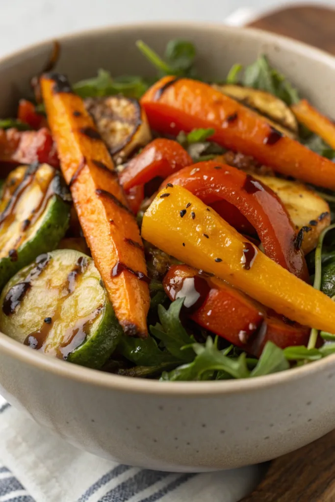 Caramelized Roasted Vegetables Salad recipe