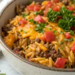 Cheeseburger Orzo