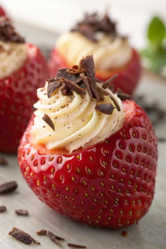 Cheesecake Stuffed Strawberries recipe