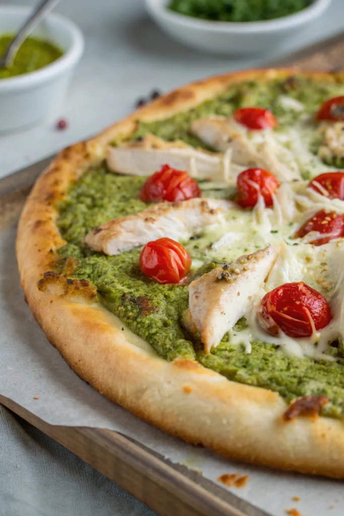 Chicken Pesto Pizza recipe