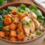 Chicken Sweet Potato Rice Bowl recipe