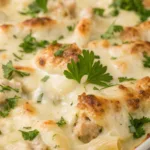 Creamy Chicken Alfredo Casserole recipe