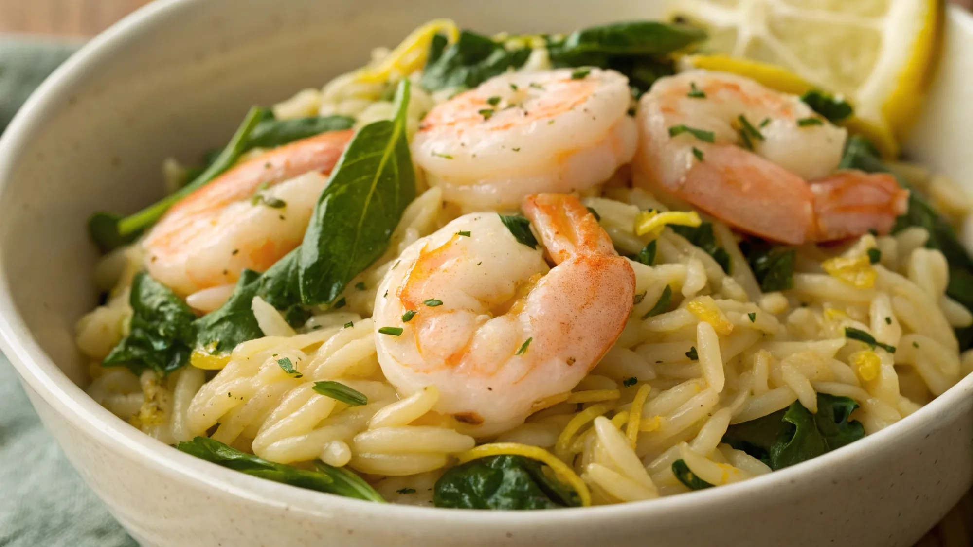 Creamy Shrimp Orzo recipe