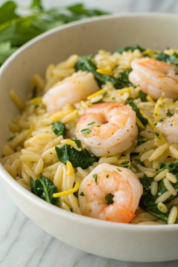 Creamy Shrimp Orzo
