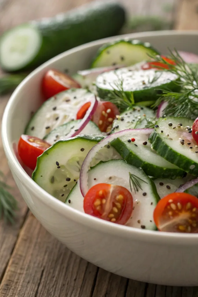 Cucumber Everything Bagel Salad