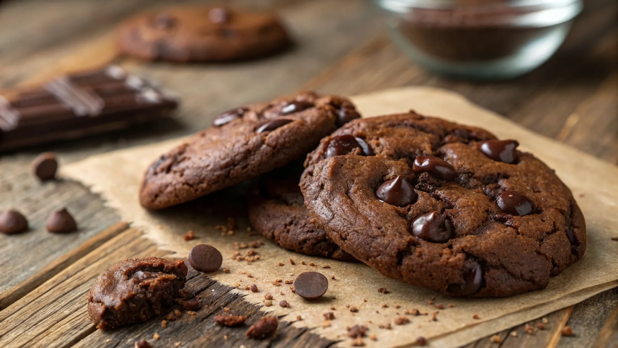 Double Chocolate Cookies recipe