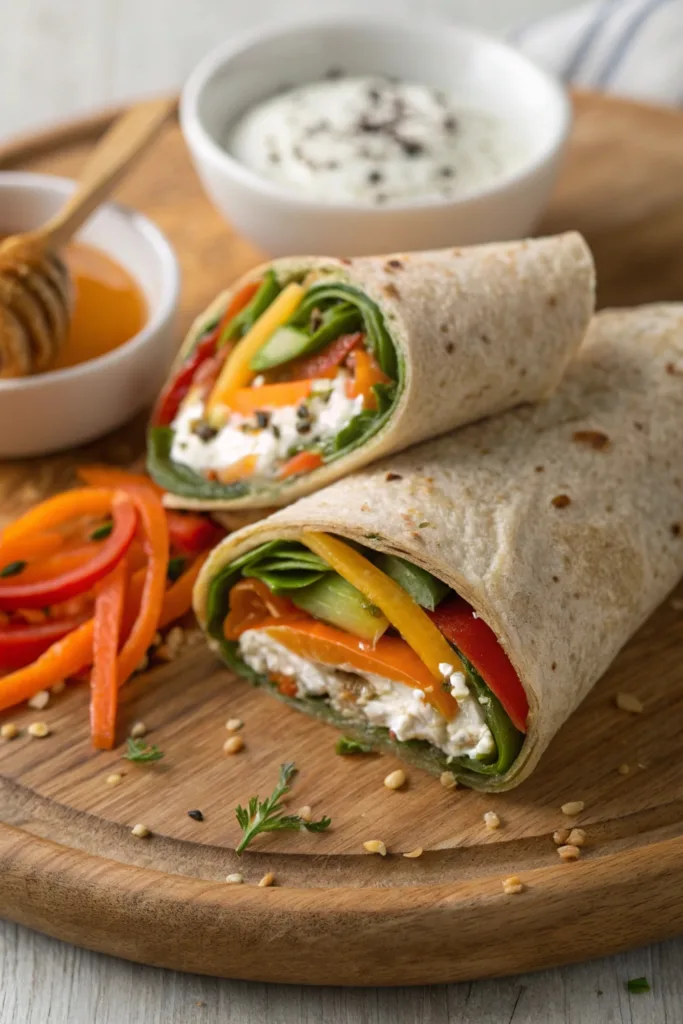 Fresh Vegetable Tortilla Roll Ups recipe