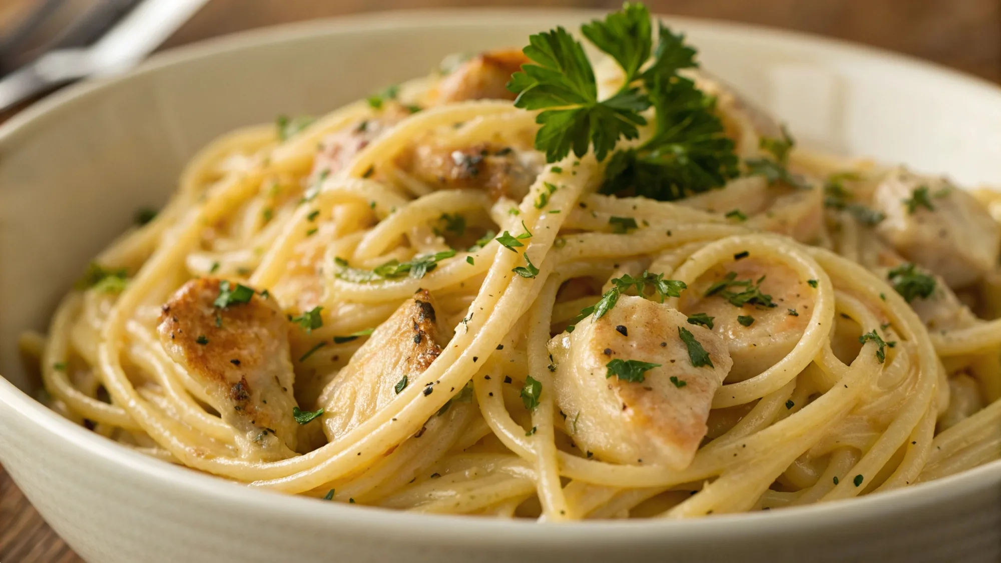 Garlic Butter Chicken Pasta