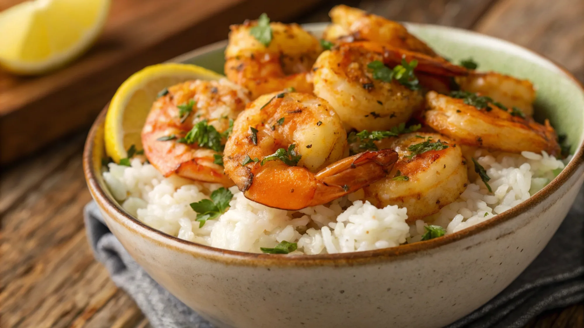 Garlic Butter Shrimp Bowl