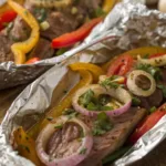 Garlic Steak Foil Packets recipe