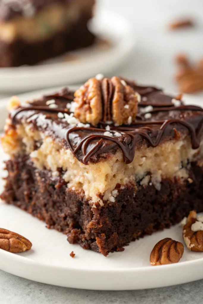 German Chocolate Poke Cake recipe