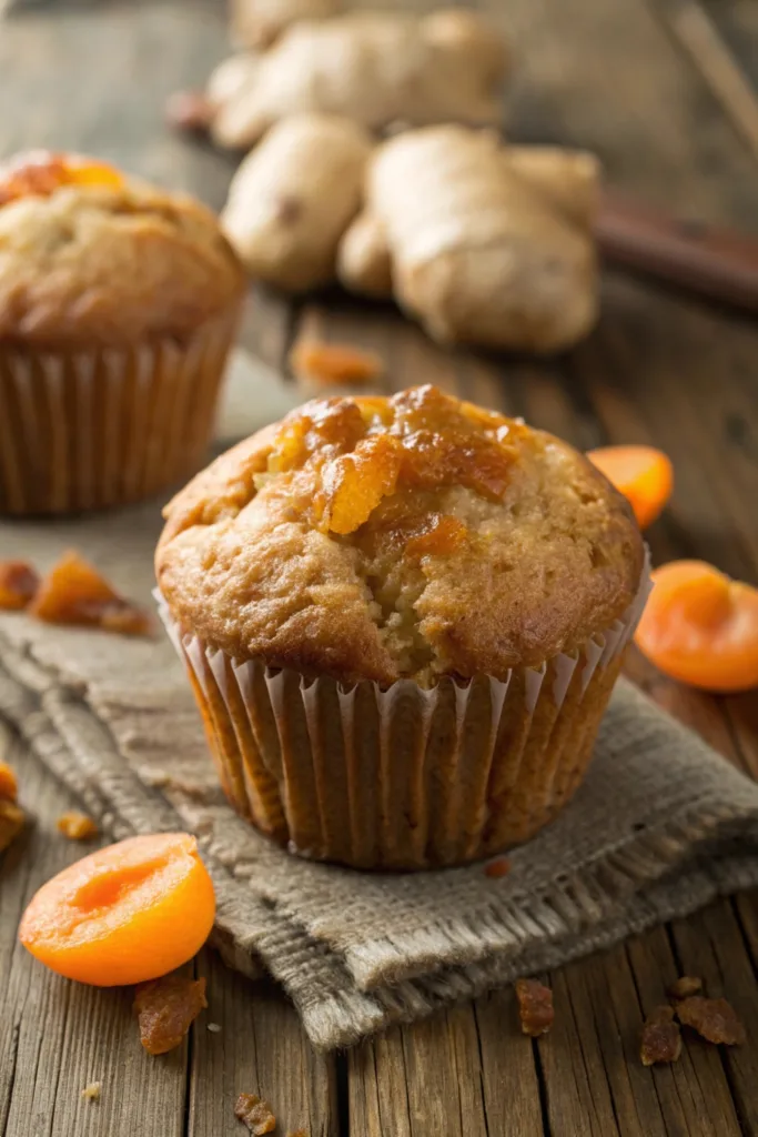 Ginger Apricot Muffins