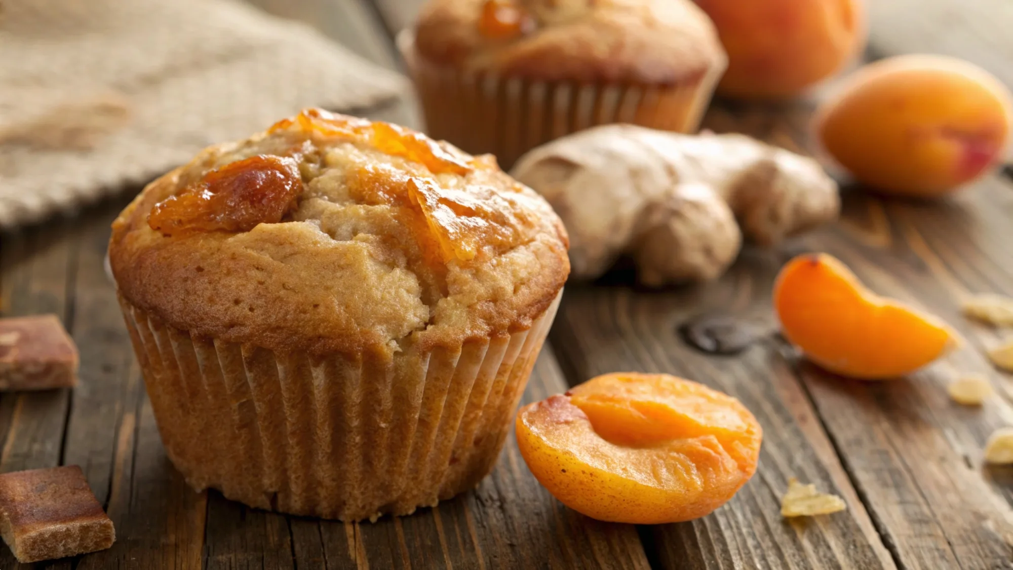 Ginger Apricot Muffins recipe