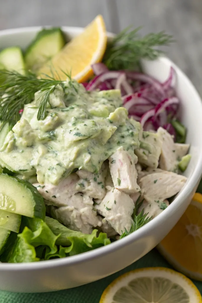 Greek Tzatziki Chicken Salad recipe