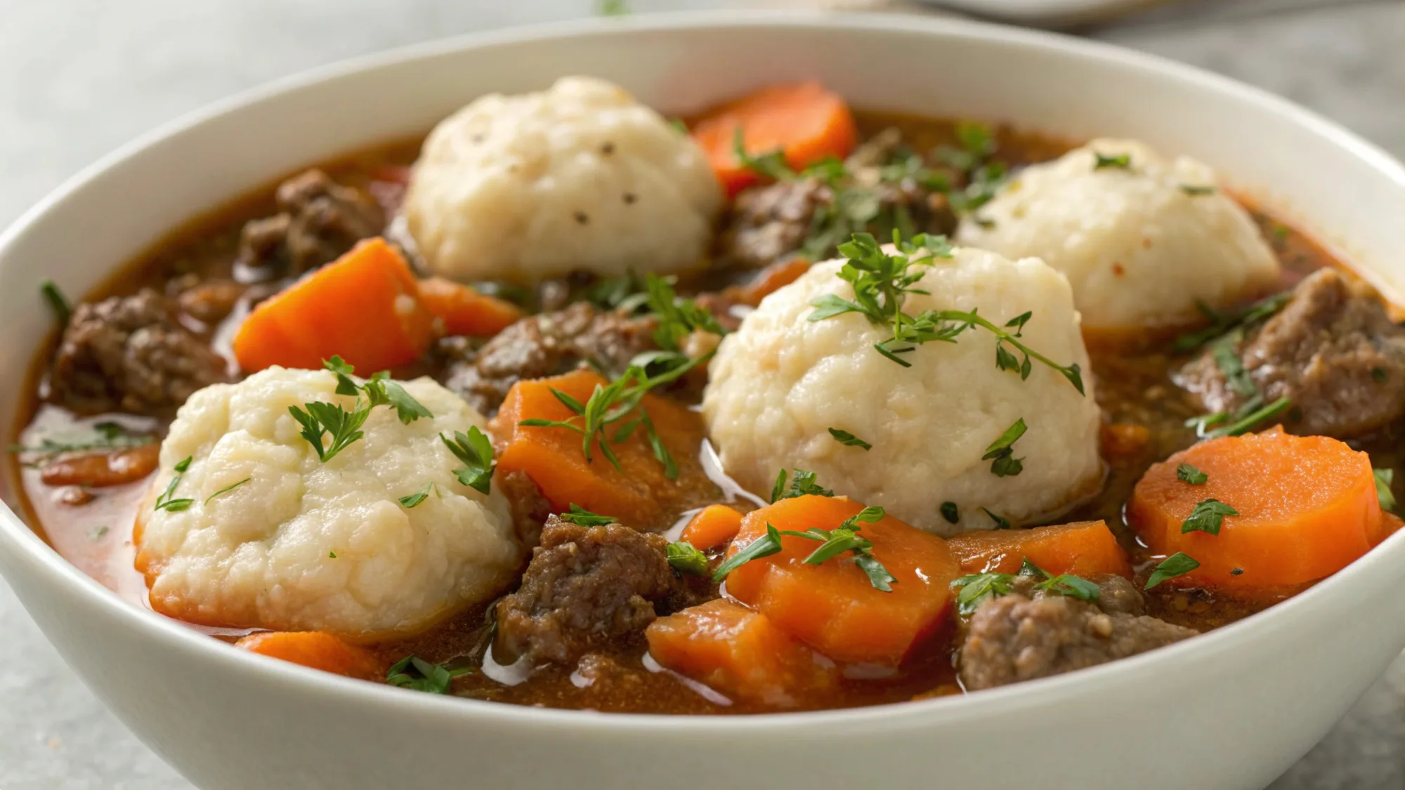 Ground Beef and Dumplings