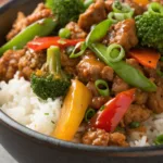 Ground Turkey Teriyaki Stir Fry