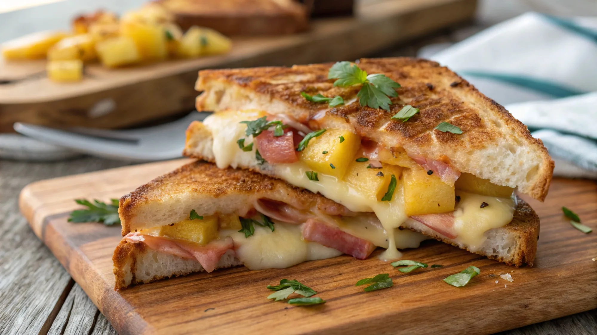 Hawaiian Grilled Cheese recipe