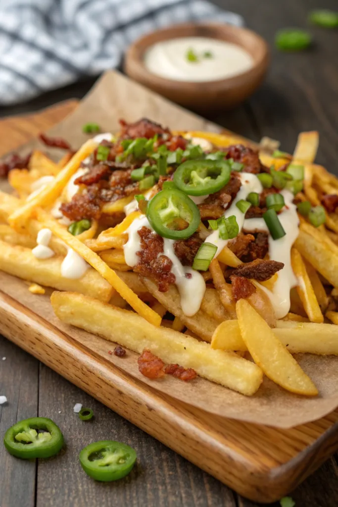 Jalapeño Bacon Ranch Cheese Fries recipe
