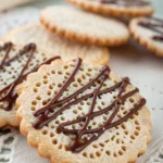 Lace Cookies with Chocolate