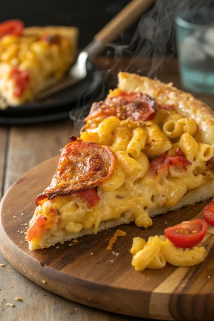 Macaroni and Cheese Pizza recipe