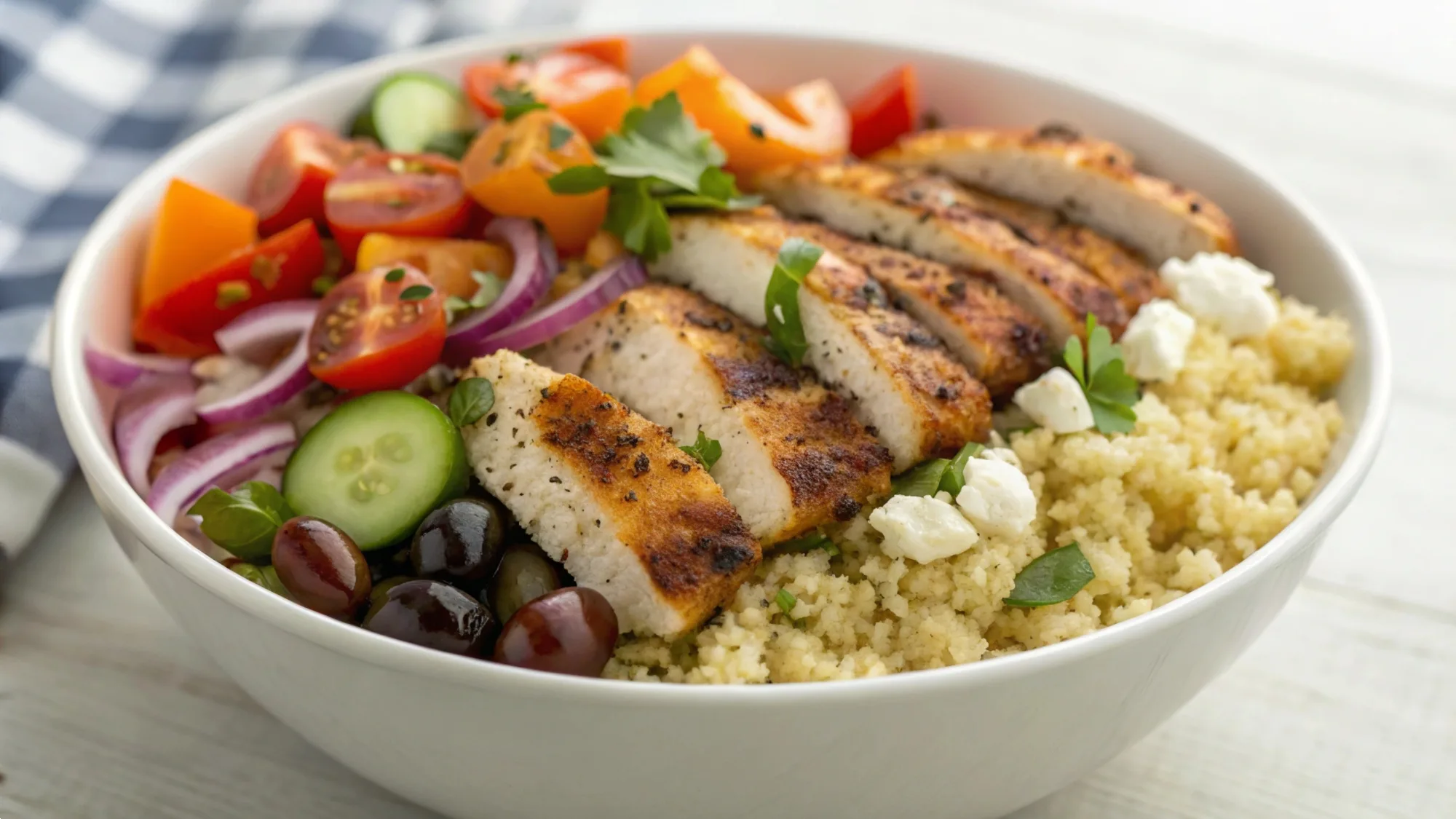 Mediterranean Grilled Chicken Bowl